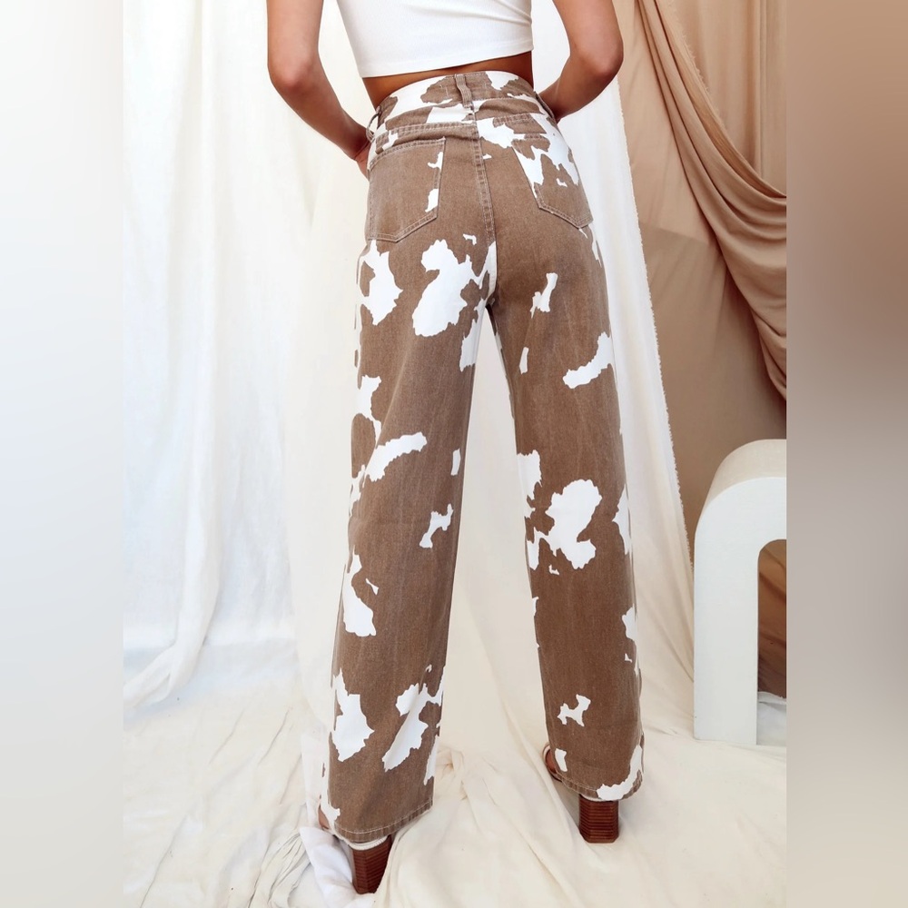 Midland Cow Print Jeans